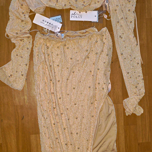 Polly beige beaded - oh,