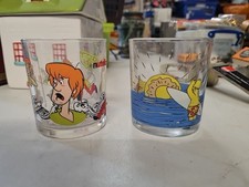 2 Vintage Nutella Glasses