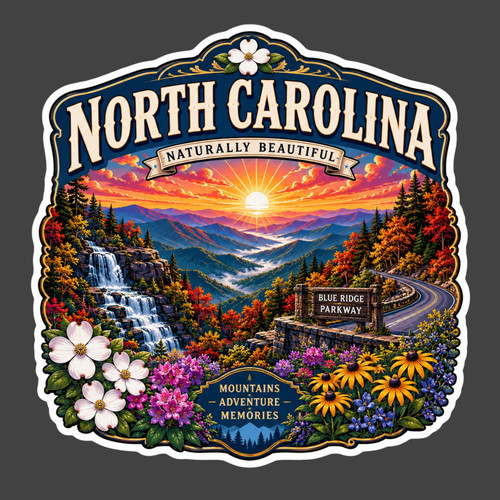 North carolina sticker vinyl - sticker,