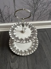2 Tier Silver Wedding