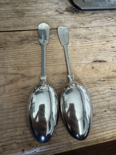 Pair antique epns silver - pair,