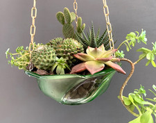 30s ANTIQUE Glass HANGING Open