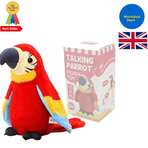 Funny talking parrot - talking, plush