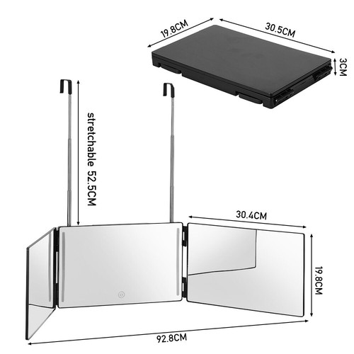 Way tri fold mirror - 3,