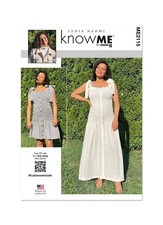 Know Me SEWING PATTERN ME2115 Misses Smocked Dress Sizes 8-16 Or 18-26