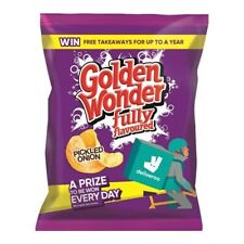 Golden Wonder Pickled Onion Crisps 32.5g 32 Pack