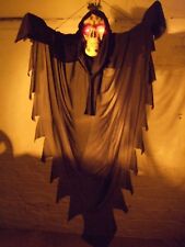 Spooky 4.5ft Poseable Skeleton Halloween Light-Up LED Prop - ?Hauntingly Good?