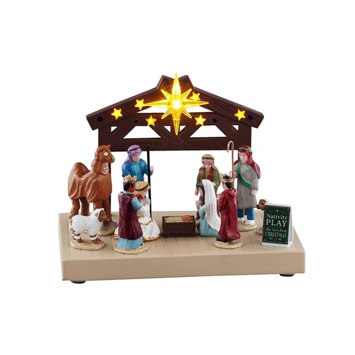 Lemax nativity play table - lemax,
