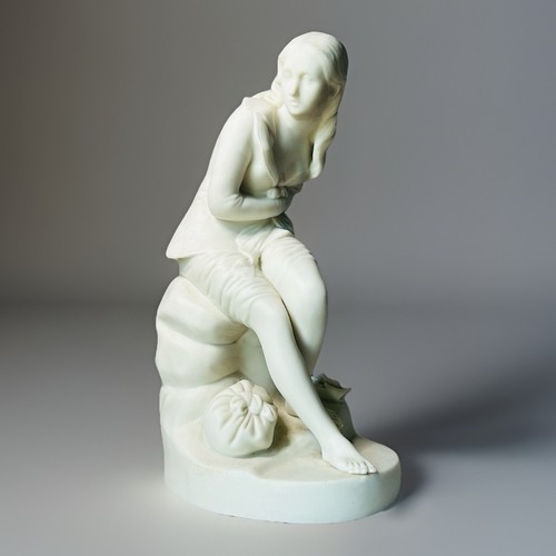 Antique 19th white parian - 19th,
