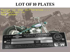 Data Plate Id Tag Harley Evo