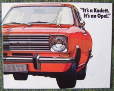 OPEL KADETT Car Sales Brochure