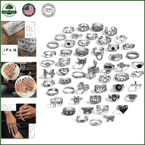 Vintage silver knuckle rings - silver,