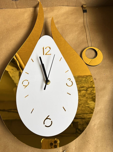 Wall clock with pendulum - clock,