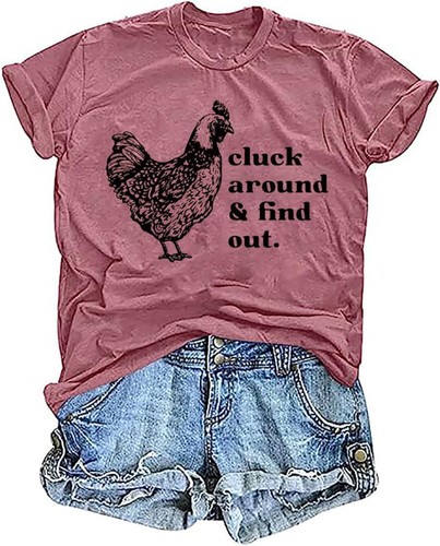 Funny chicken graphic tee - chicken,