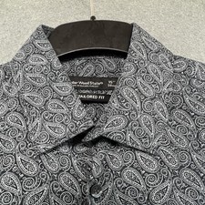 Mens Grey Paisley Shirt