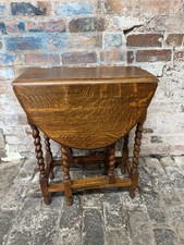Antique Oak Drop Leaf Table
