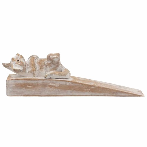 Hand carved doorstop - hand,