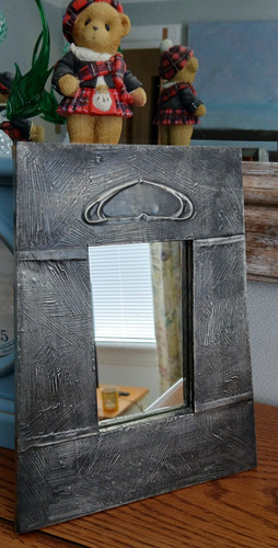 Art nouveau style mirror - art,