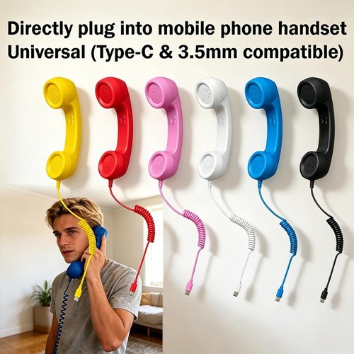 Retro telephone handset for - retro,