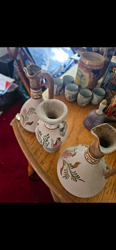 Vintage greek ceramics set - vintage,