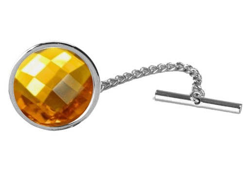 Gold acrylic rhinestone gem - gold,