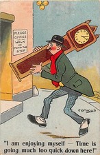 POSTCARD COMIC  PLEDGE OFFICE