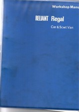 RELIANT REGAL CAR & 5CWT VAN