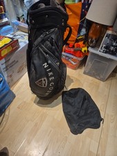 6 Division Nike Golf Trolley Cart Carry Clubs Bag - Strap + Rain cover