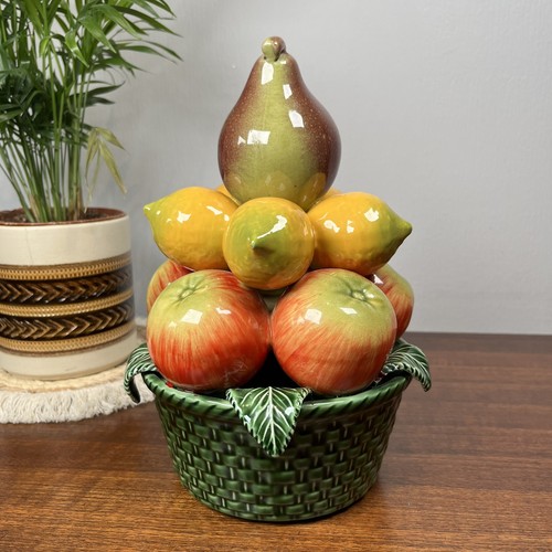 Fruit topiary glazed ceramic - fruit,