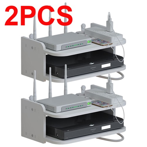 2pcs media shelf floating wall - shelf,