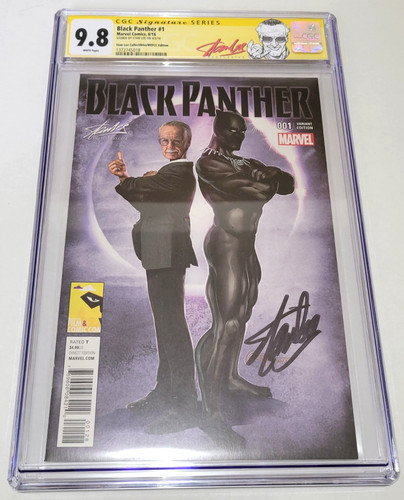 Black panther stan lee - black,