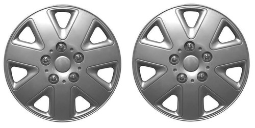 Pair silver caravan - of, 14"