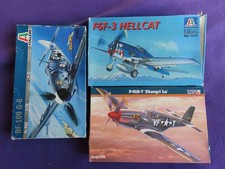 Three WWII fighters  in 1/72nd scale