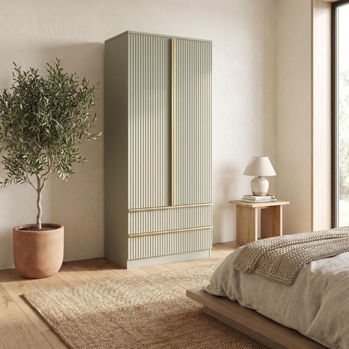 Lania green door drawer - green, 2