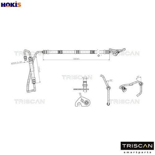 Hydraulic hose steering 8516 - hydraulic,