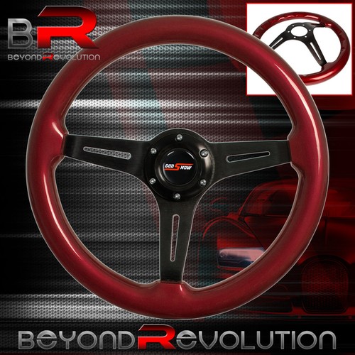 Deep dish steering wheel black - wheel,