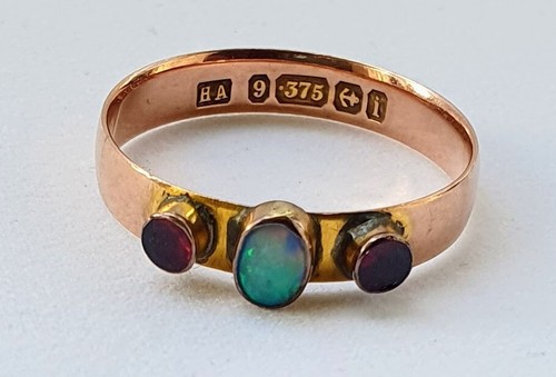 Antique opal and - and, garnet