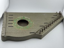 Vintage 1960s Harbert Italiana Zither Harp – With Strings, Plays Well, Italy