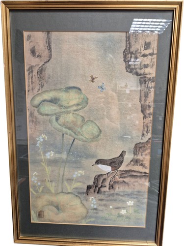 Framed vintage east - east, asian