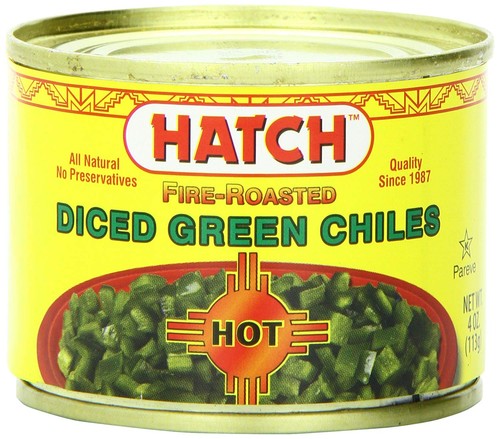 Hatch diced hot green chilies - hatch,