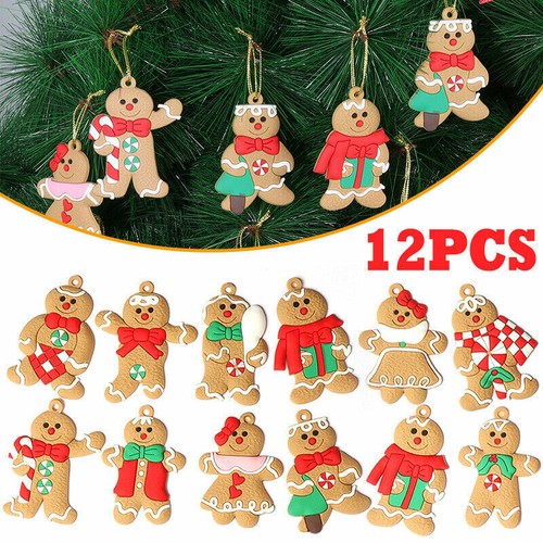 Gingerbread man ornaments - gingerbread,