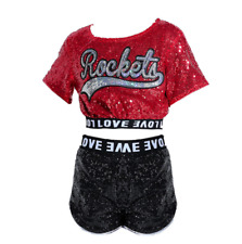 New street dance girl sequin costume jazz children's dance performance party