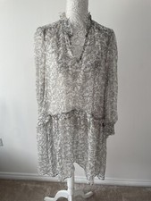 LADIES LA REDOUTE ECRU FLORAL