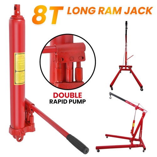 Hydraulic long ram jack - 8t,