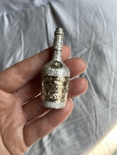 Large Silver Whisky Bottle