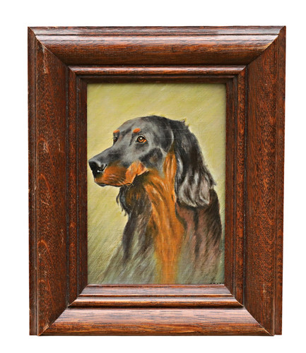 Unknown gordon setter hunting - unknown,