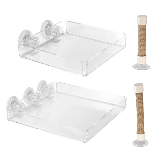 Suction cup bird perch with - suction,