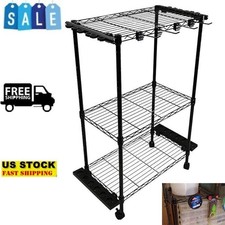 Adjustable 3 Shelf Rolling