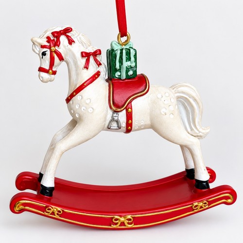 Christmas rocking horse tree - christmas,