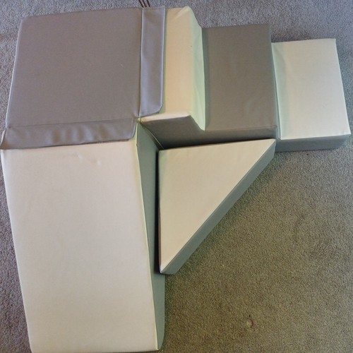 Soft play set grey slide